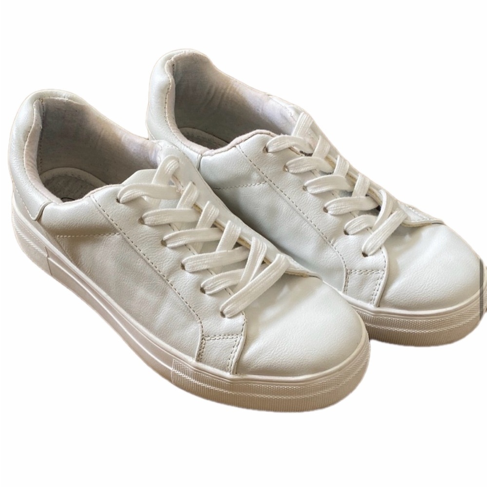 Pink Lily White platform Sneakers size 9